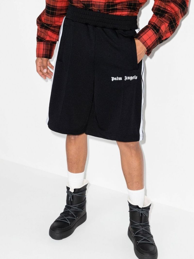 Black Core Classic Logo Track Shorts