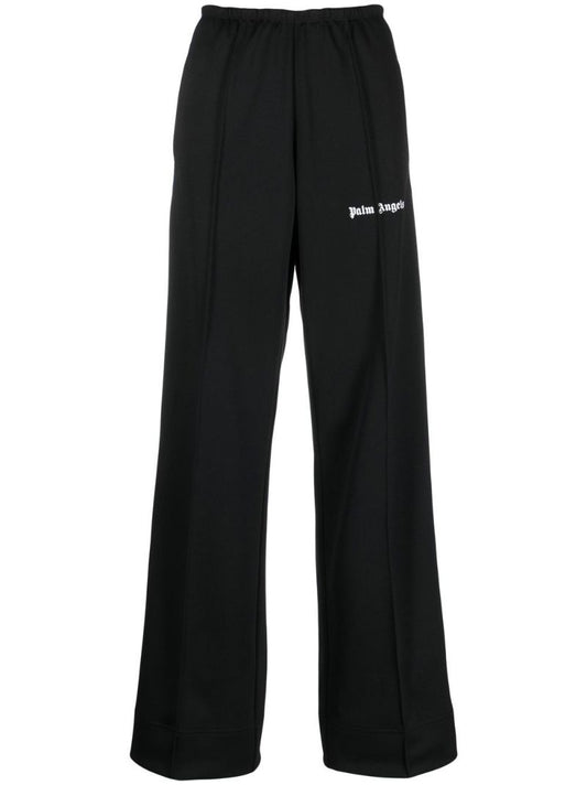 Black Logo Print Track Pants
