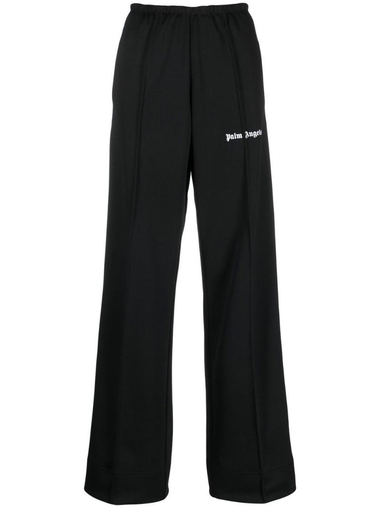 Black Logo Print Track Pants