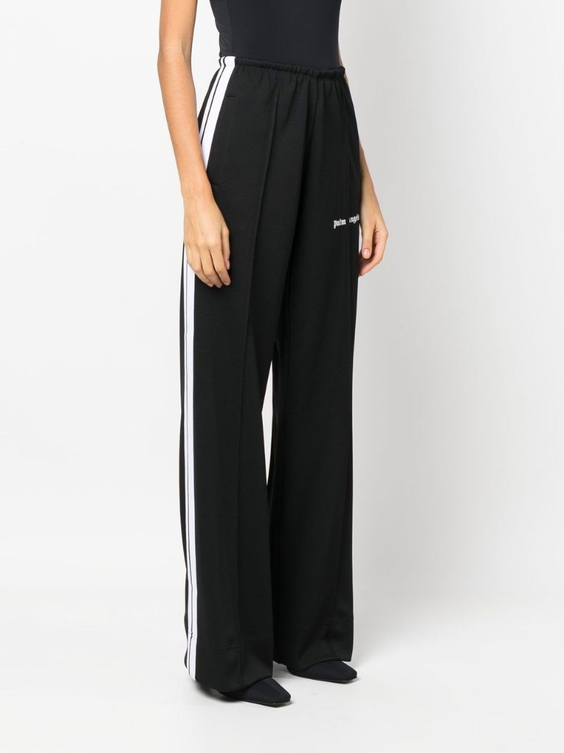 Black Logo Print Track Pants