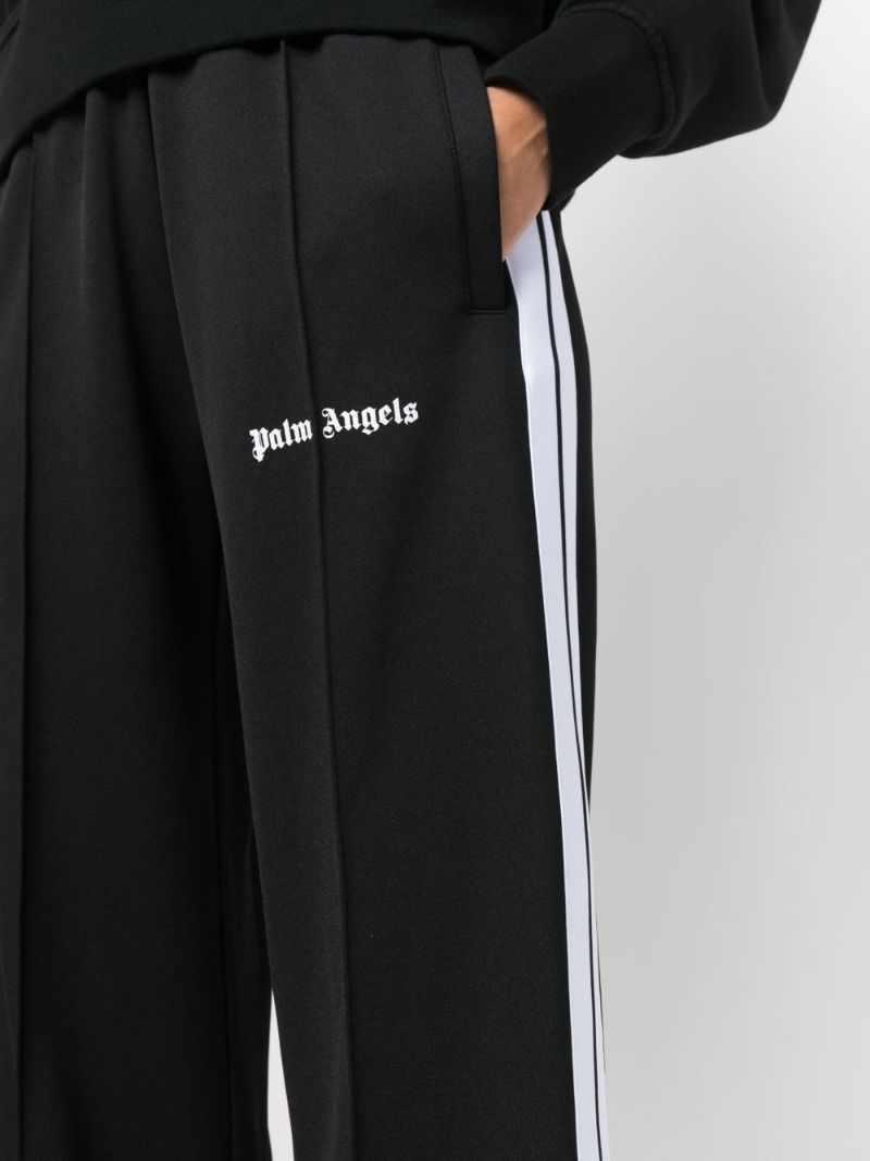 Black Logo Print Track Pants
