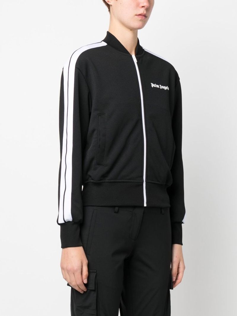 Black Logo Print Track Jacket