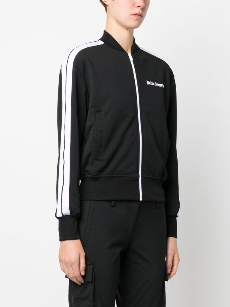 Black Logo Print Track Jacket