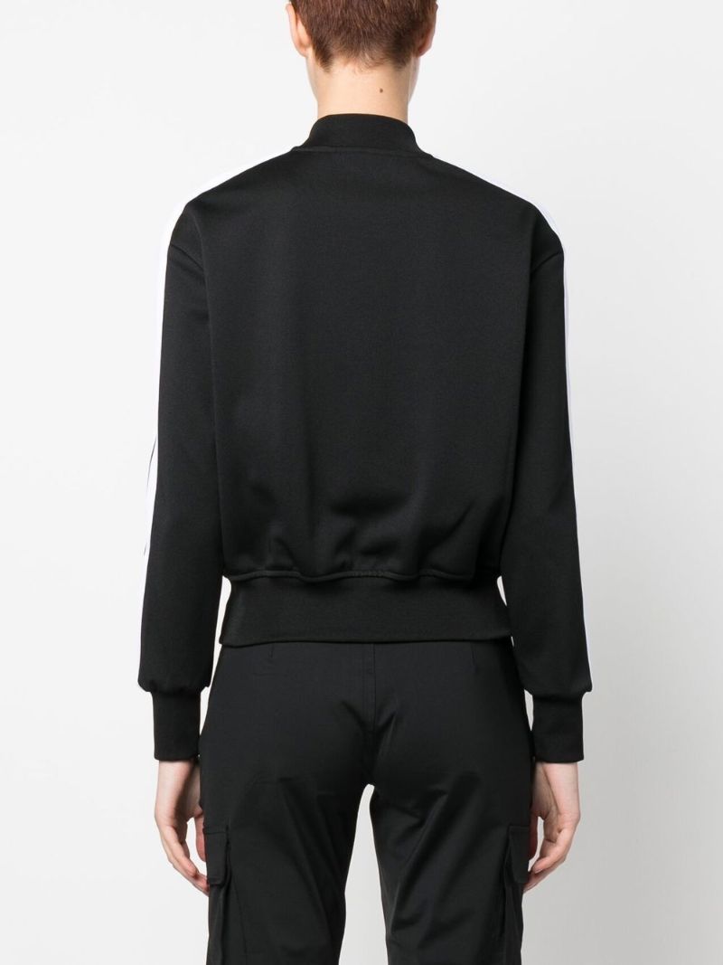 Black Logo Print Track Jacket