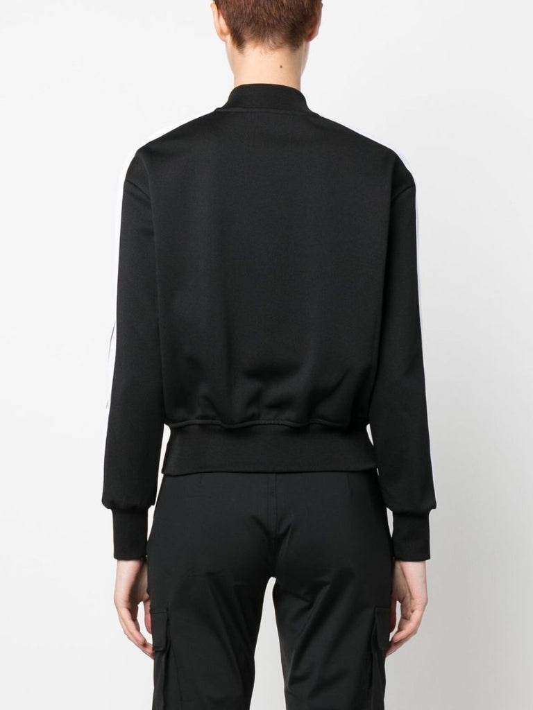 Black Logo Print Track Jacket