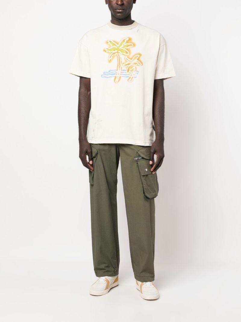 Neutral Palm Neon Print T-shirt