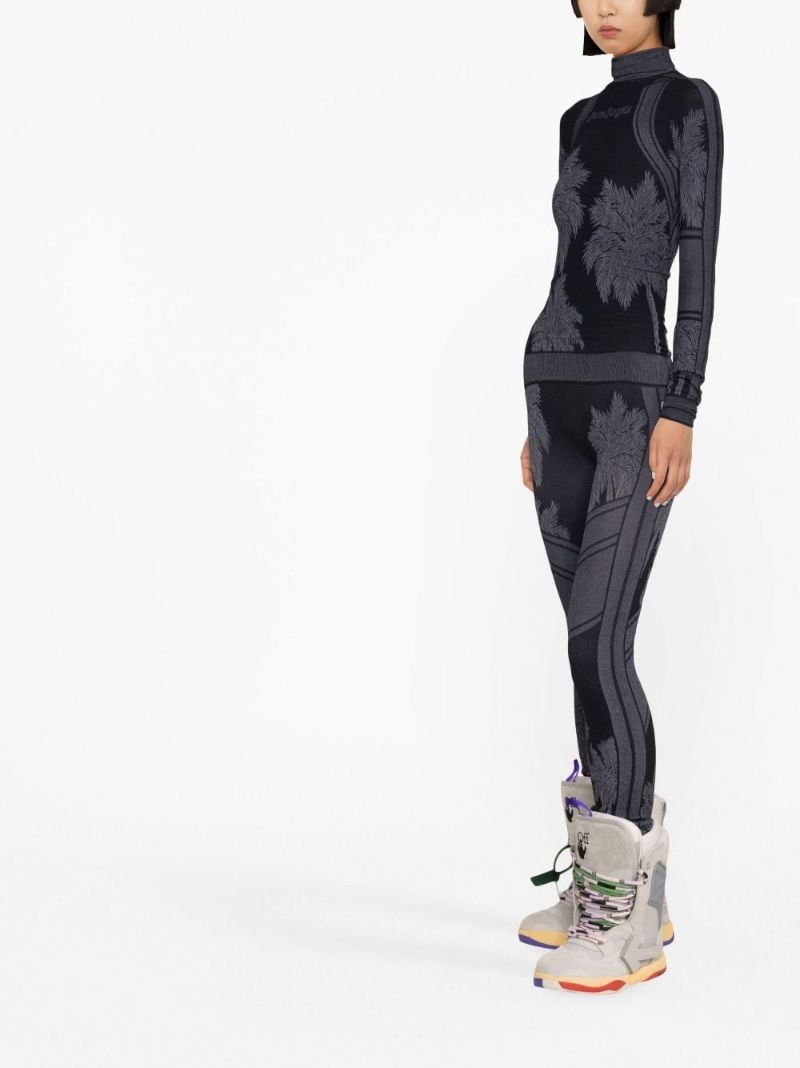 Black Palm Ski Base Layer Leggings