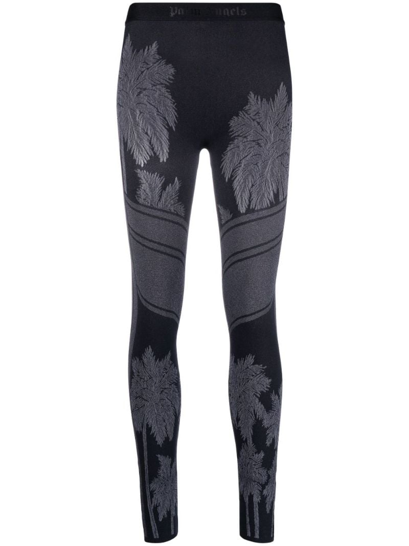 Black Palm Ski Base Layer Leggings