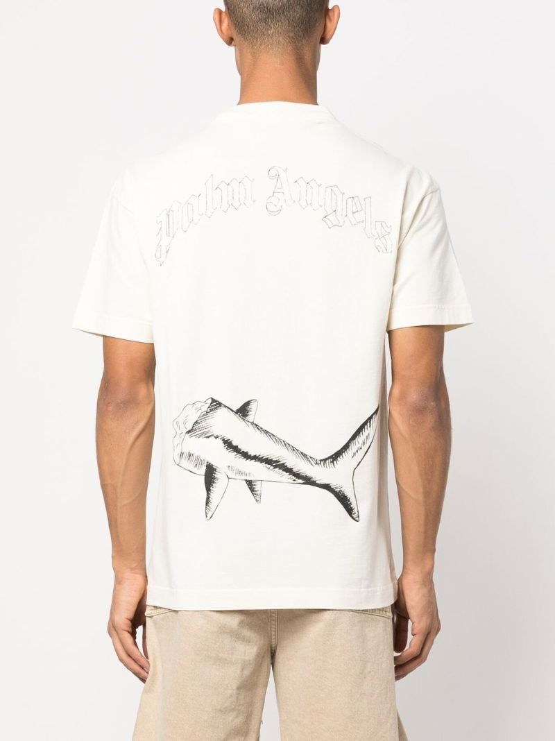 Neutral Broken Shark Organic Cotton T-shirt
