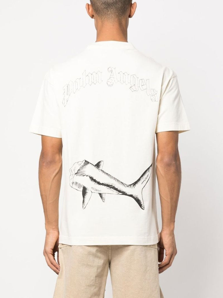 Neutral Broken Shark Organic Cotton T-shirt