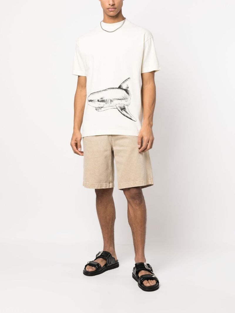 Neutral Broken Shark Organic Cotton T-shirt