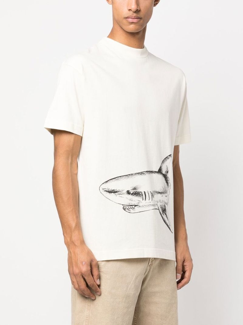 Neutral Broken Shark Organic Cotton T-shirt