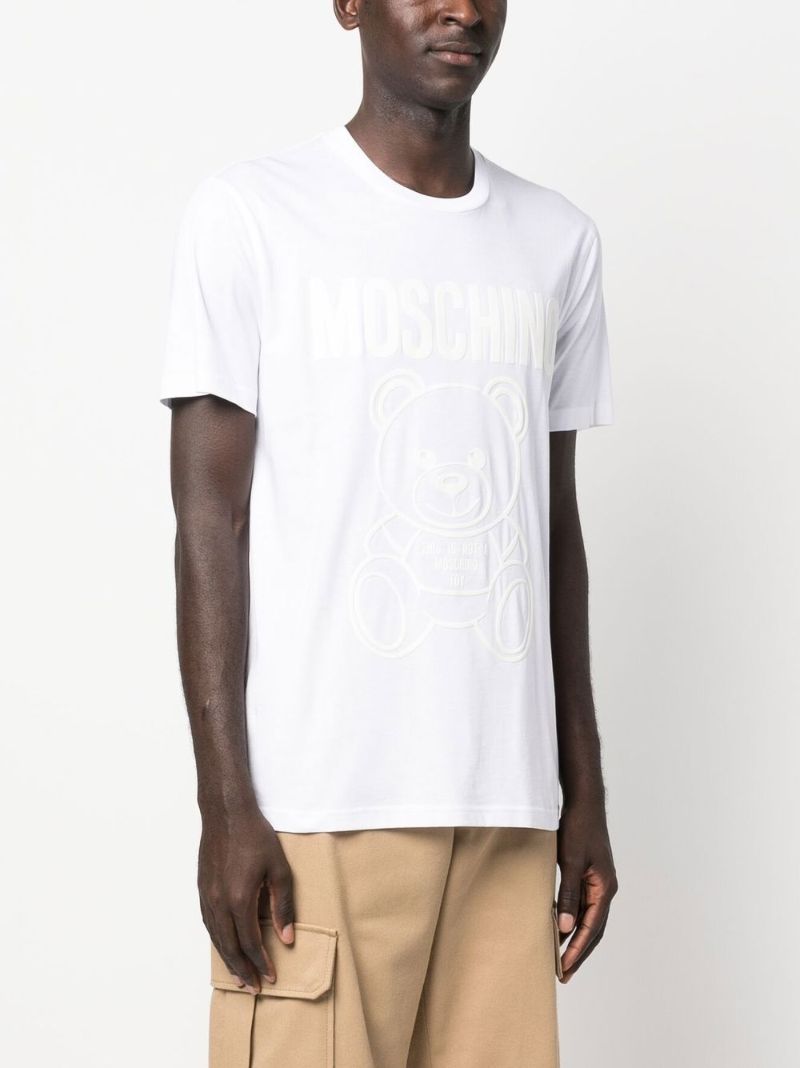 White Teddy Bear Cotton T-shirt
