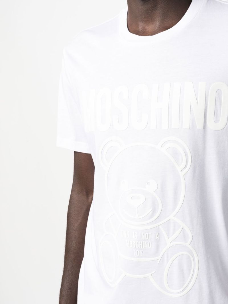 White Teddy Bear Cotton T-shirt