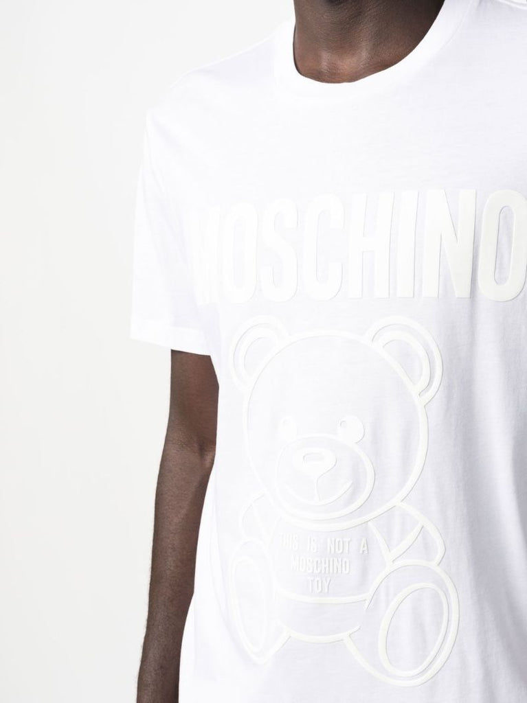 White Teddy Bear Cotton T-shirt