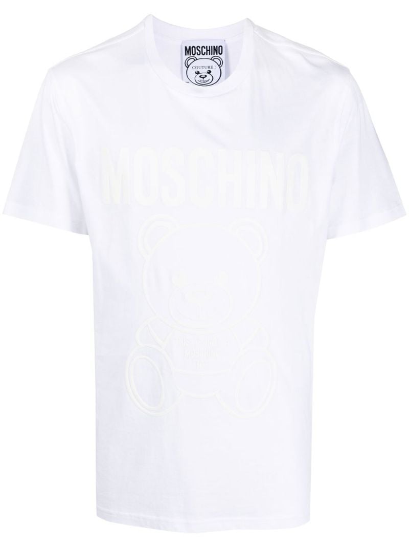 White Teddy Bear Cotton T-shirt