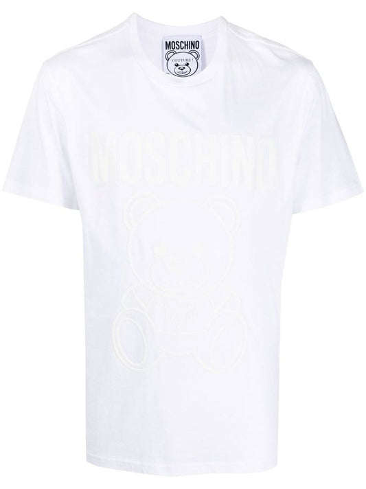 White Teddy Bear Cotton T-shirt