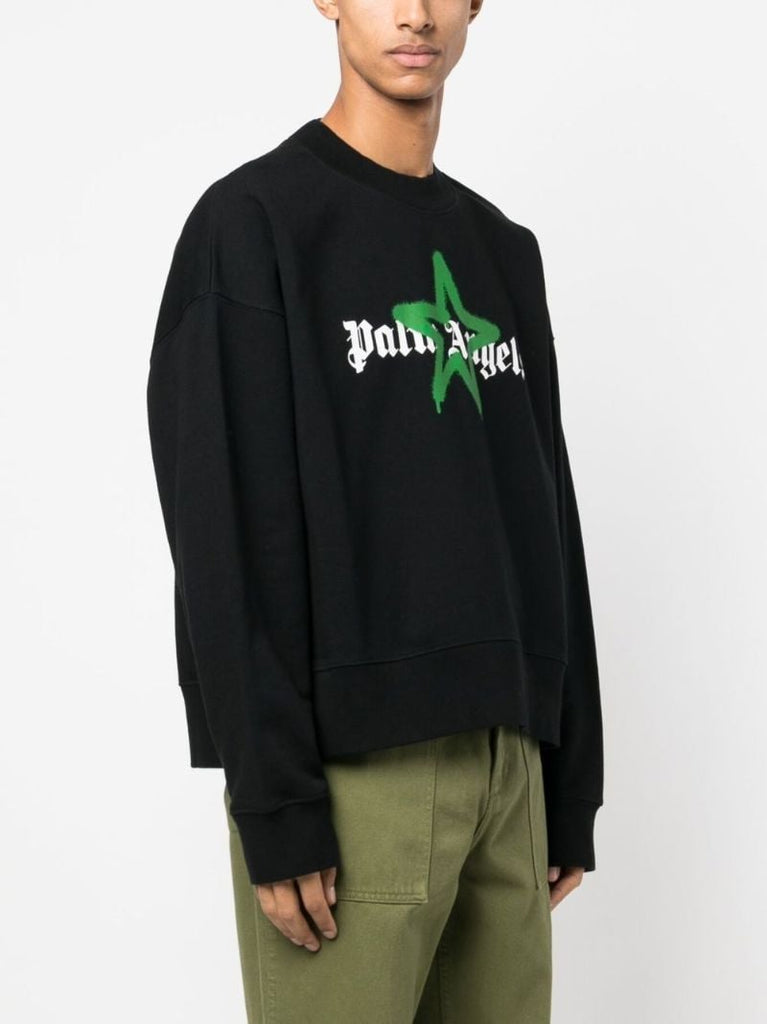 Black Star Sprayed Sweatshirt
