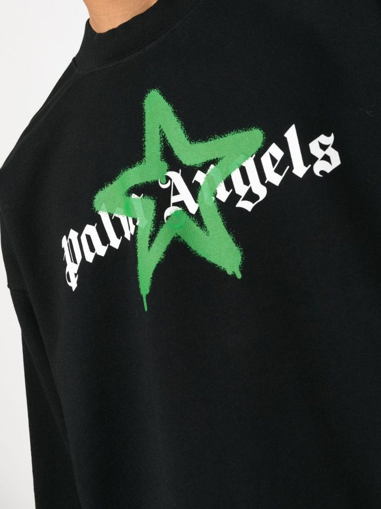 Black Star Sprayed Sweatshirt