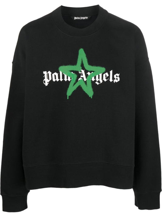 Black Star Sprayed Sweatshirt