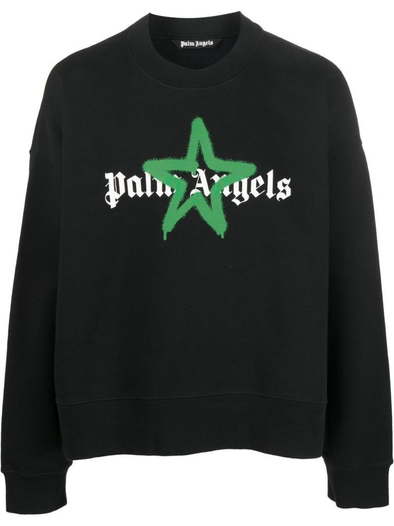 Black Star Sprayed Sweatshirt