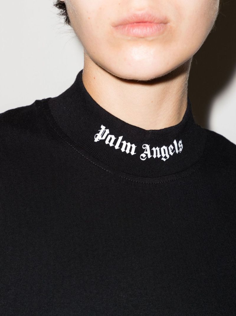 Black Logo Print T-shirt Dress