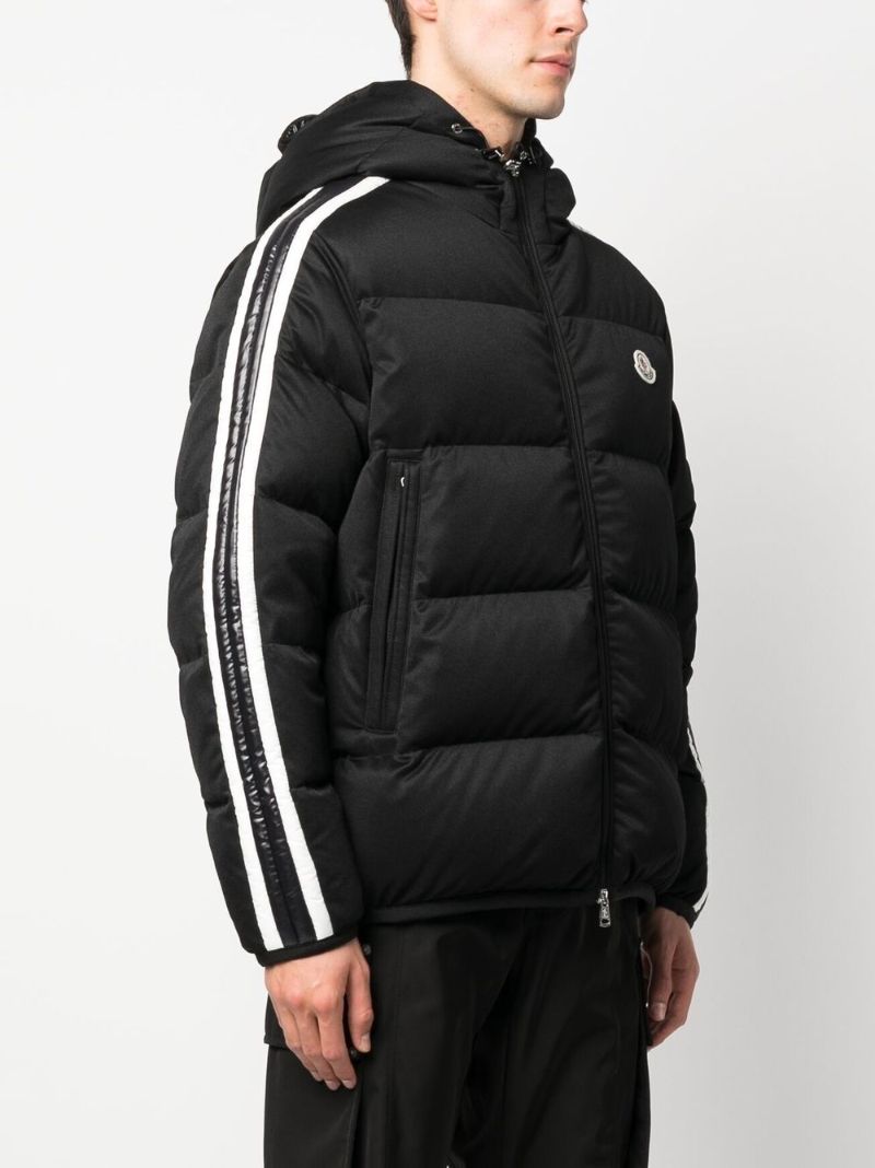 Black Sanbesan Hooded Quilted Jacket