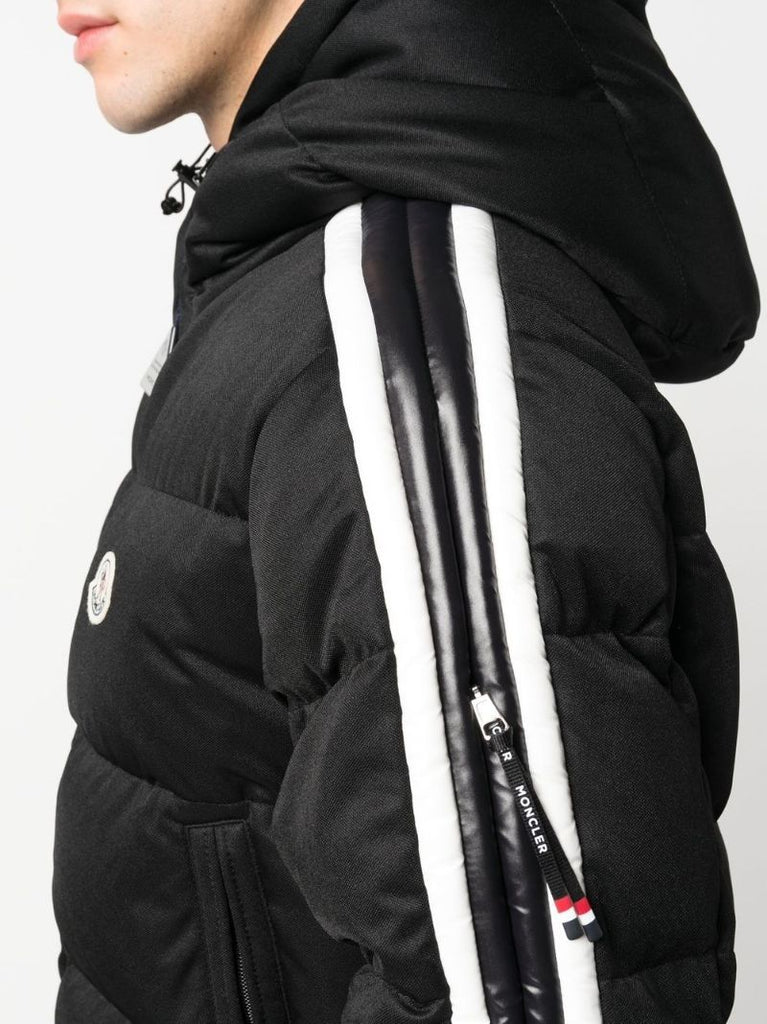 Black Sanbesan Hooded Quilted Jacket
