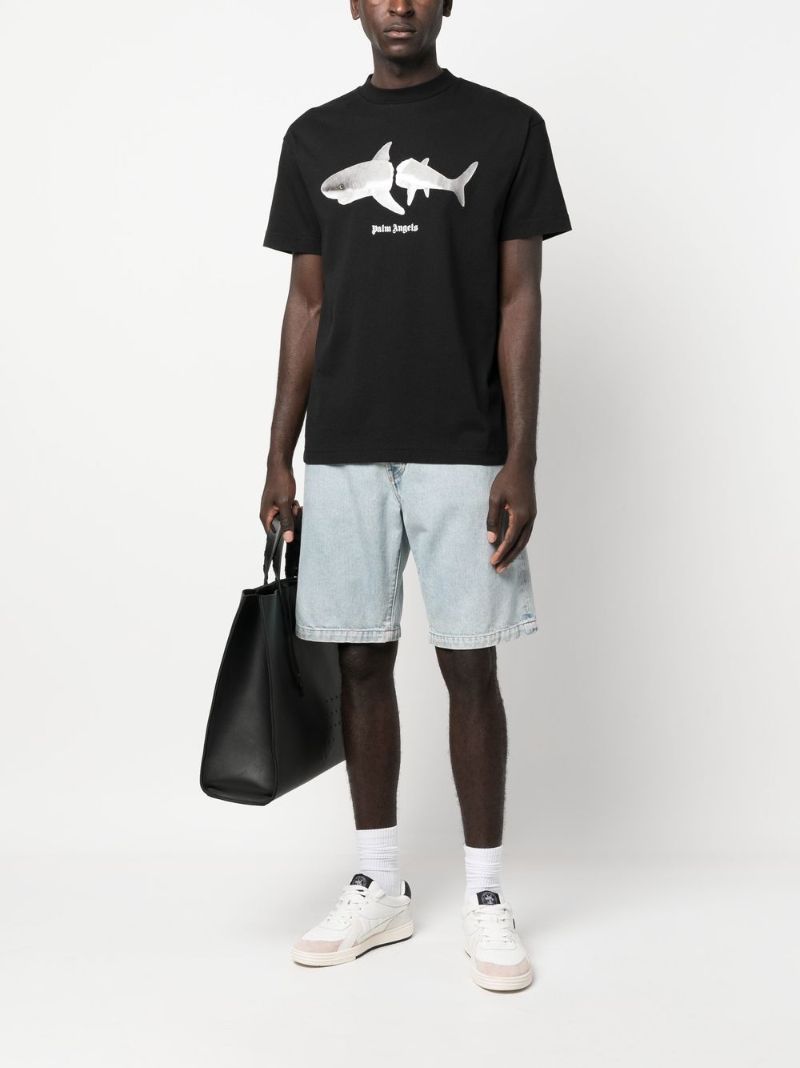 Black Shark Print T-shirt