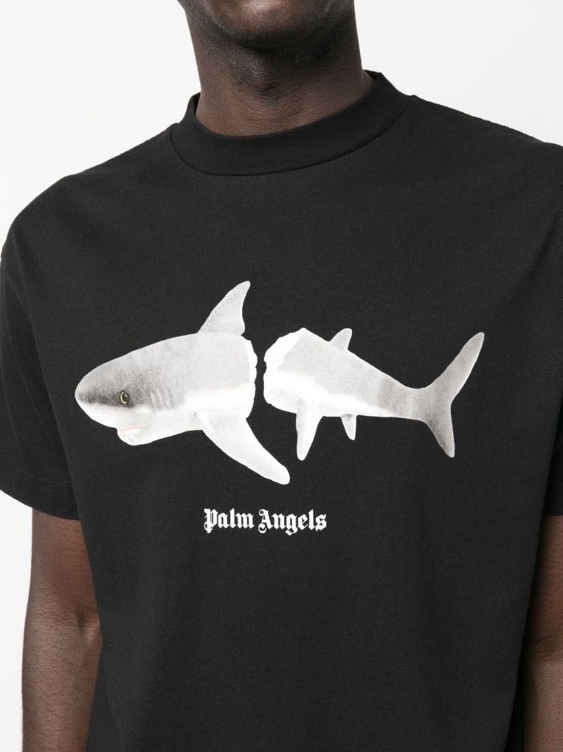 Black Shark Print T-shirt