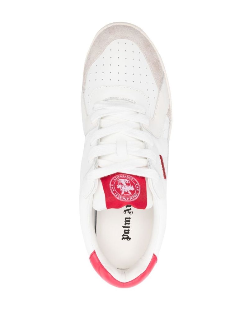 White Palm University Leather Sneakers