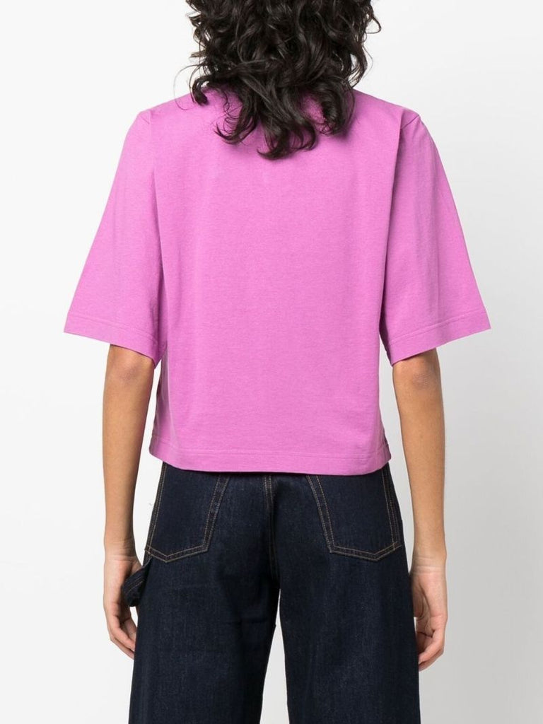 Purple Bear Print T-shirt