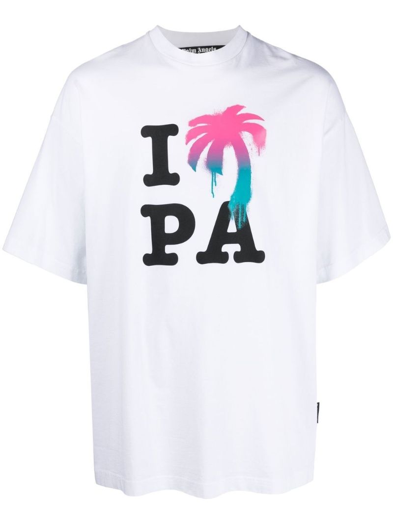 White I Love Pa T-shirt