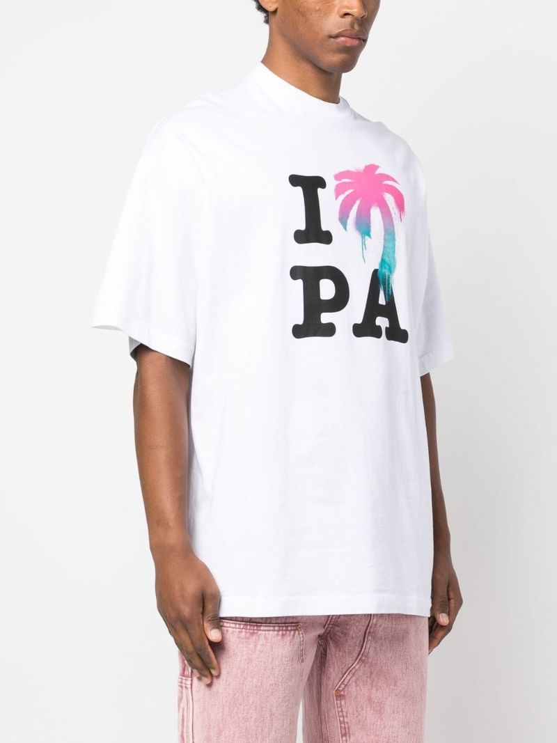 White I Love Pa T-shirt