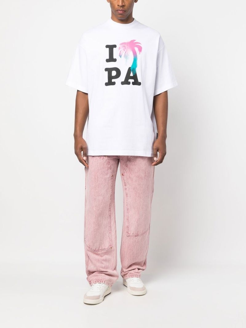 White I Love Pa T-shirt