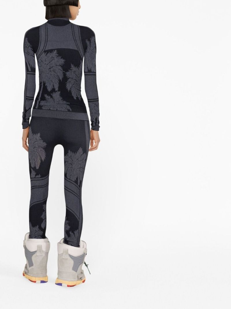 Black Palm Ski Base Layer Top