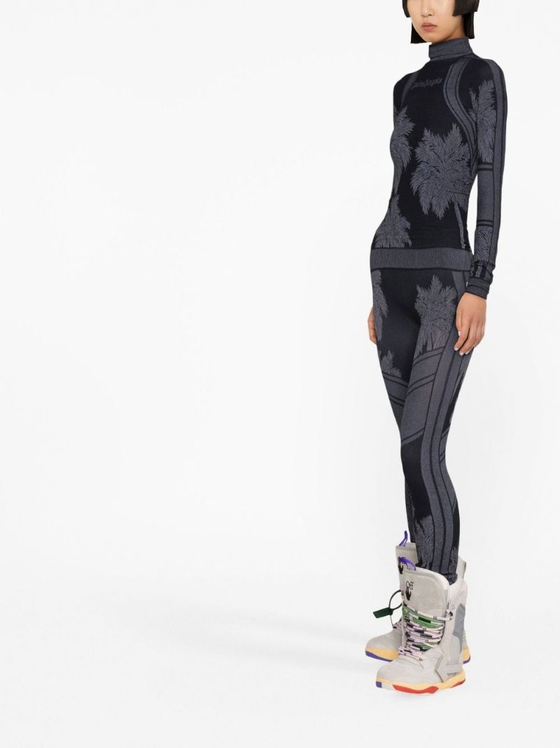 Black Palm Ski Base Layer Top