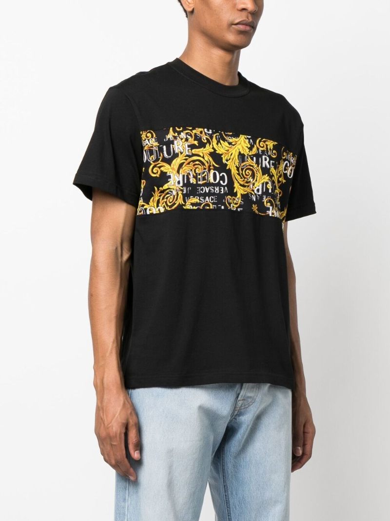 Black Logo-print Short-sleeve T-shirt