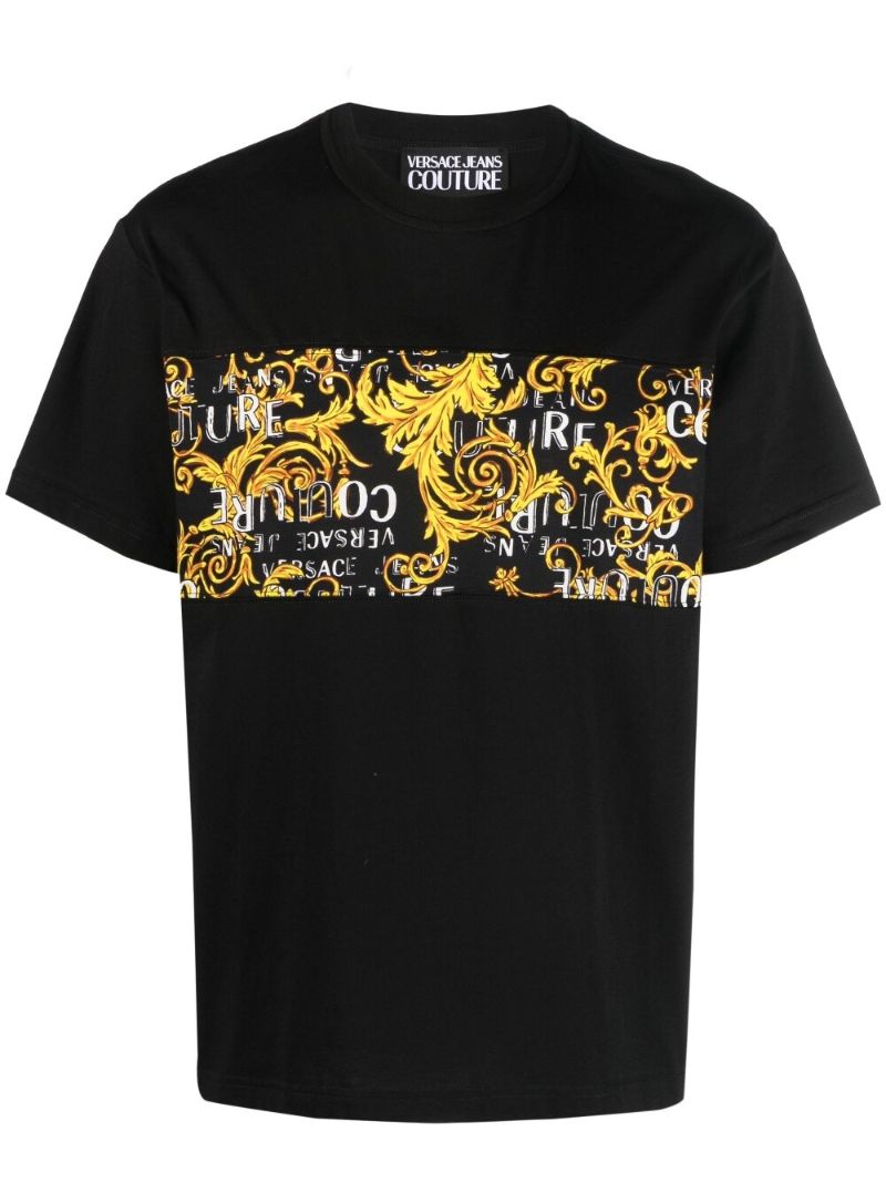 Black Logo-print Short-sleeve T-shirt