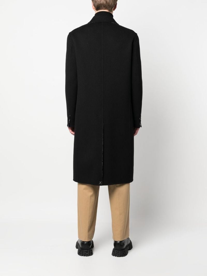 Black Reversible Wool Coat