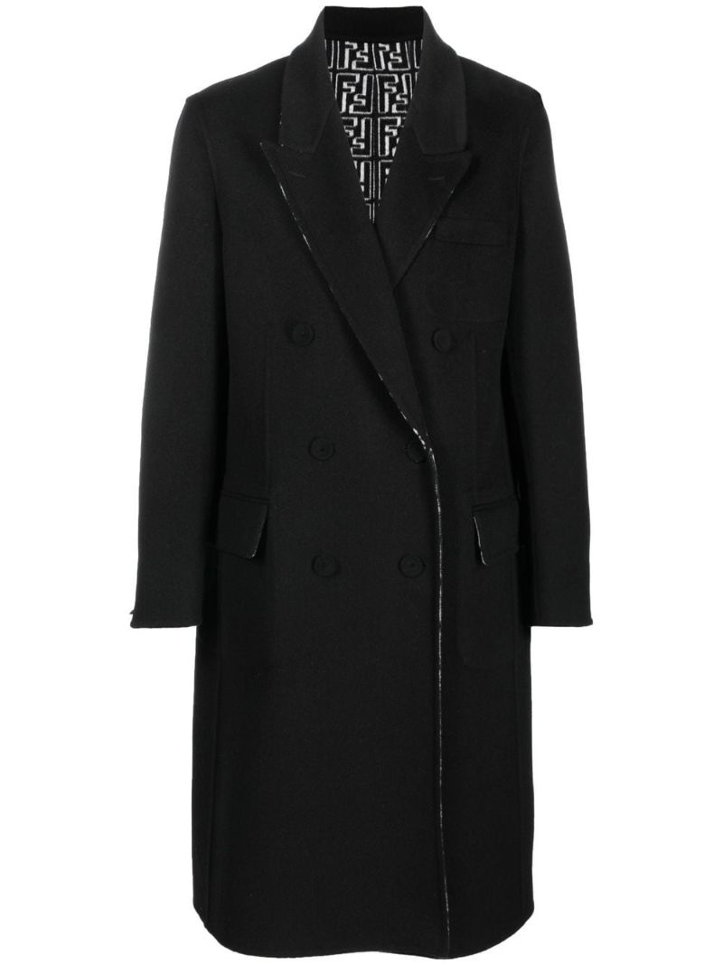 Black Reversible Wool Coat