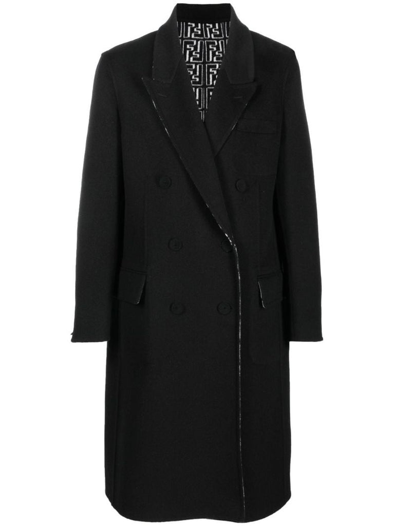 Black Reversible Wool Coat