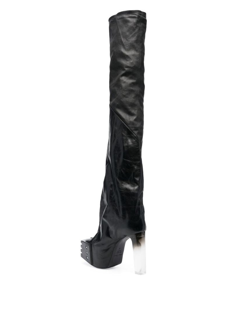 Black 65 Thigh-high Platform Boots