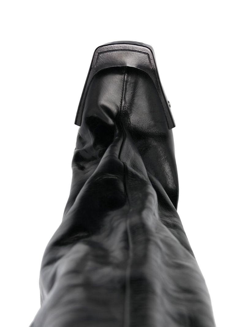 Black 65 Thigh-high Platform Boots