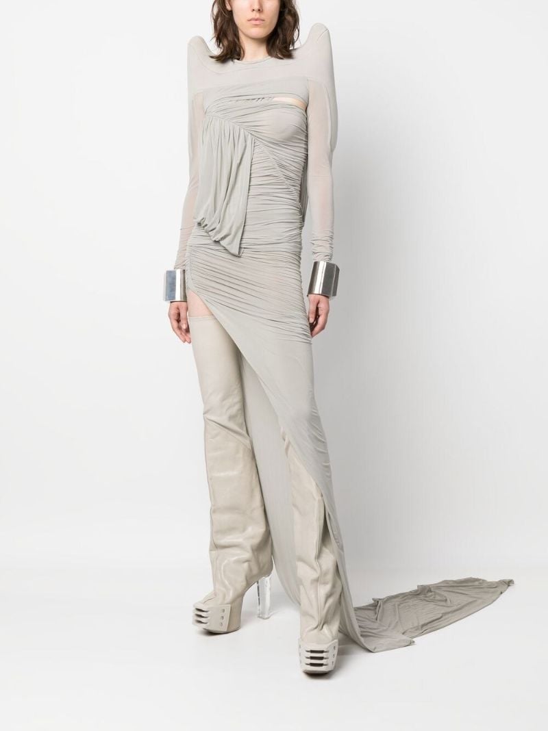 Grey Edfu Draped Top