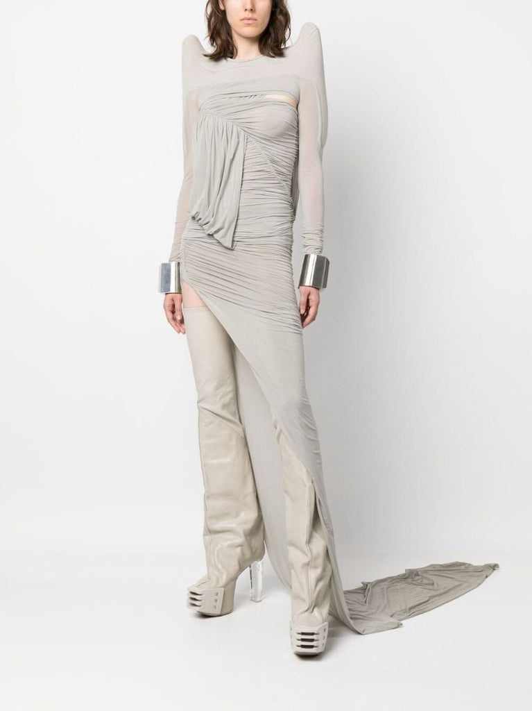 Grey Edfu Draped Top
