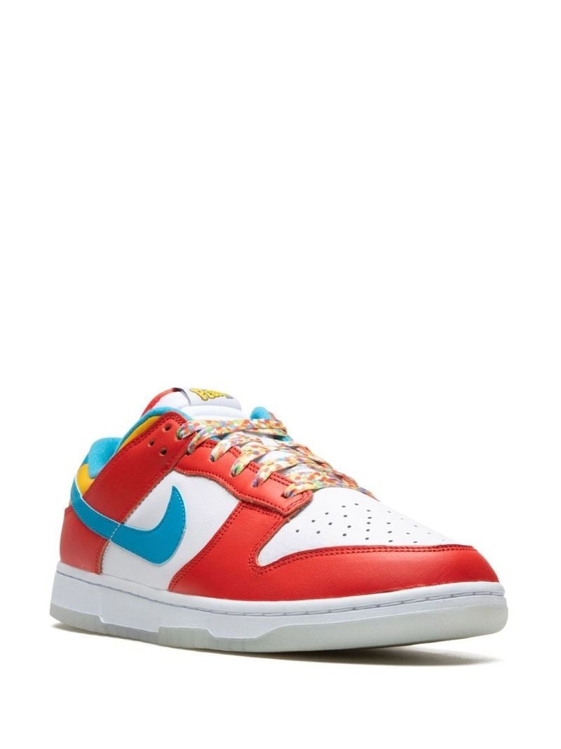 Red X Lebron James X Fruity Pebbles Dunk Low Sneakers