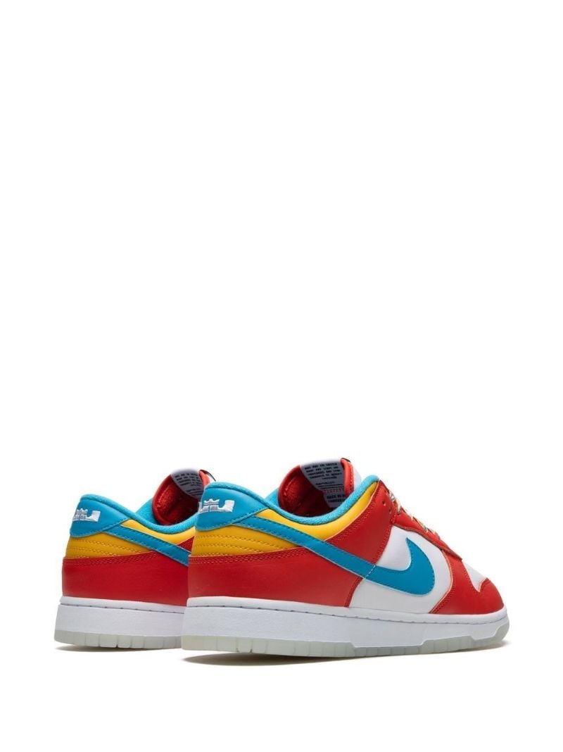 Red X Lebron James X Fruity Pebbles Dunk Low Sneakers