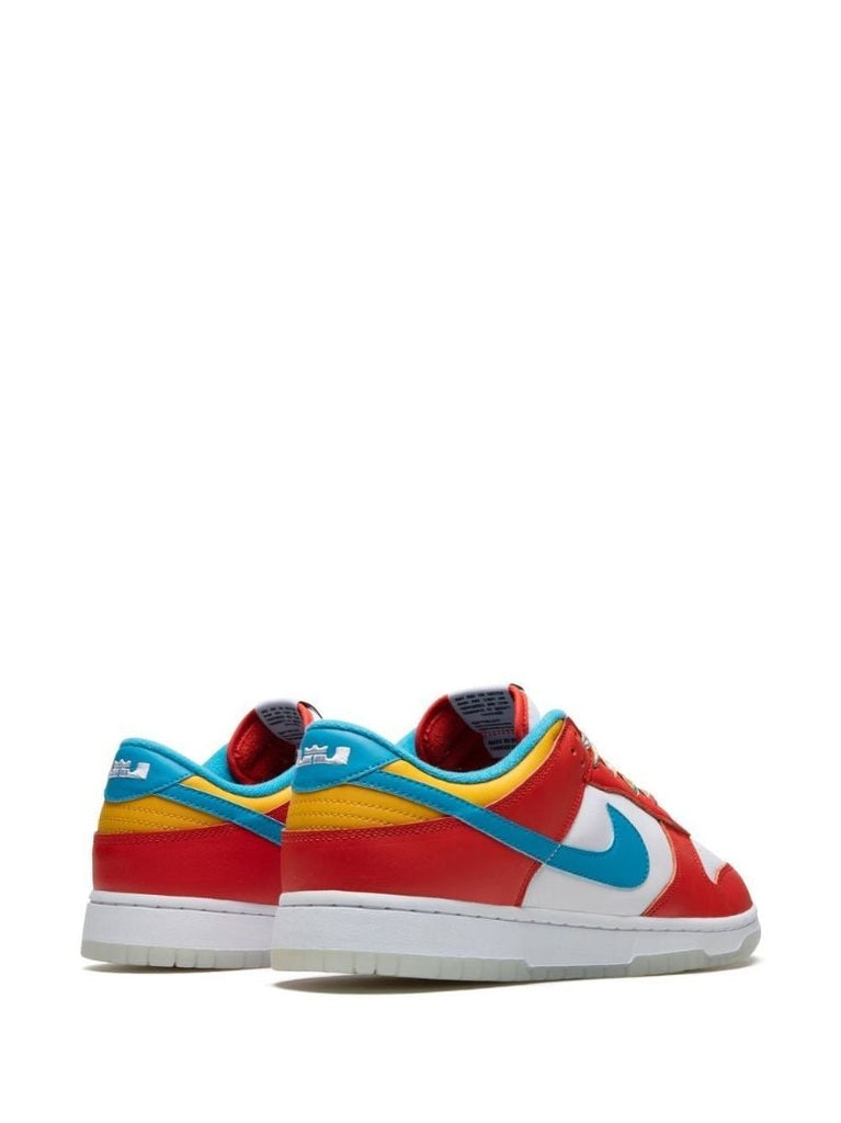 Red X Lebron James X Fruity Pebbles Dunk Low Sneakers