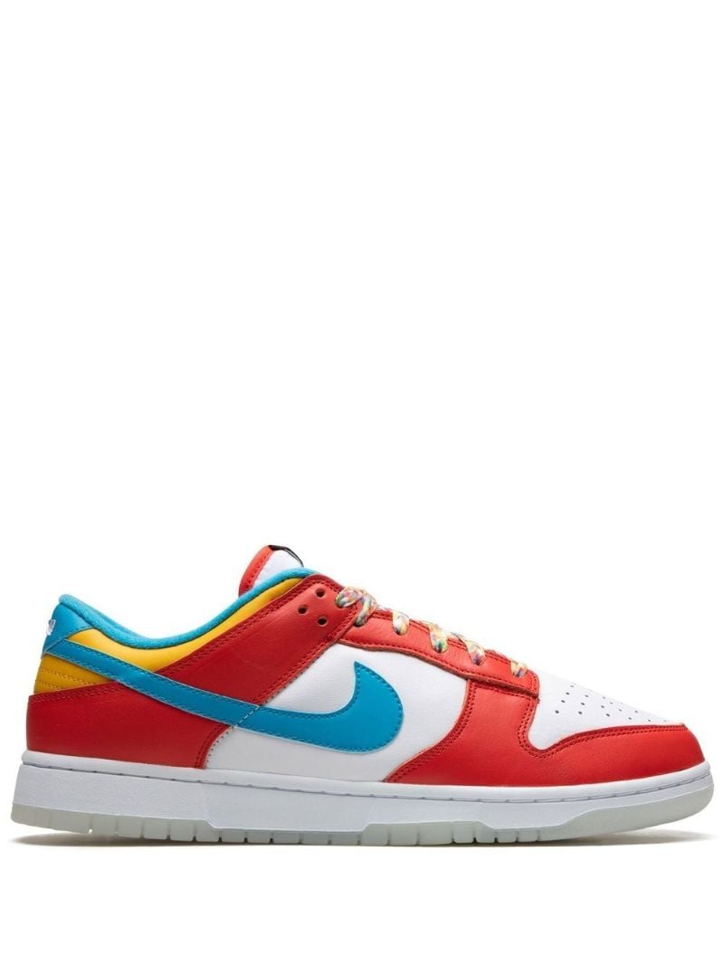 Red X Lebron James X Fruity Pebbles Dunk Low Sneakers